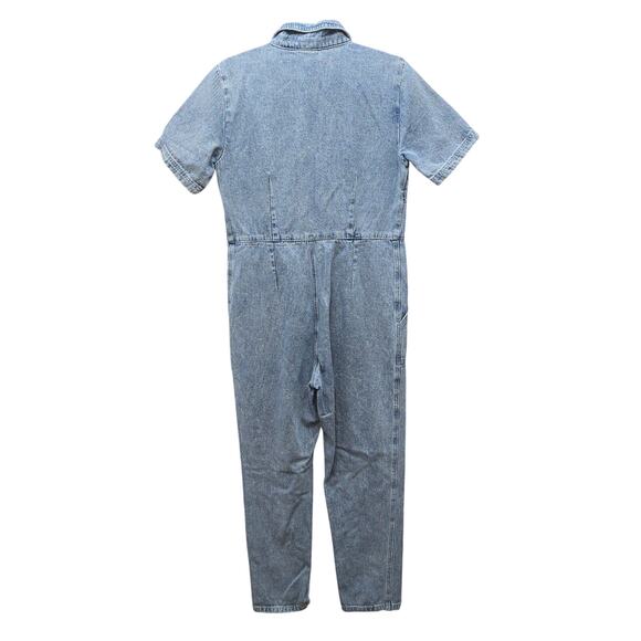 Mod Ref Denim Jumpsuit Coverall Womens Medium Blue Streetwear Skater Gorpcore - Picture 2 of 14